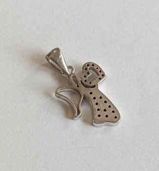 krásný stříbrný přívěsek/anděl. - 3