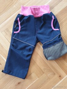 Dívčí softshellové kalhoty vel 80 - 3