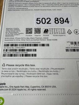 iPhone 16 Pro Max 256GB nový - 3