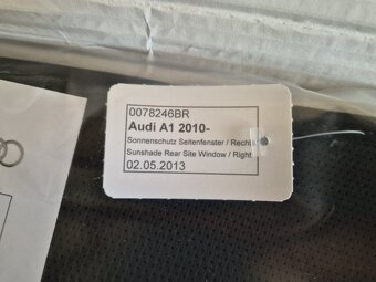 sluneční clony Audi A1 3 dvéřové od 2010 8X3064160 - 3