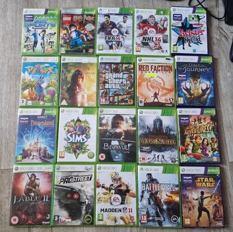 Xbox 360-250gb,2x ovladač, kinect, 20xhra - 3