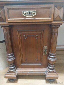 Starožitný psací stůl - zrenovovaný - 3