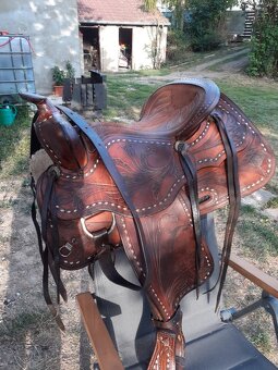 Prodám krásné westernové sedlo - 3