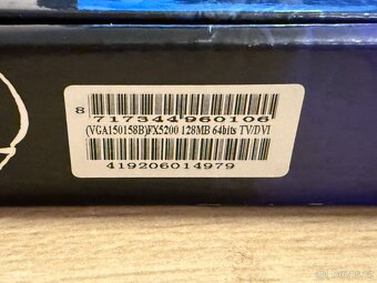 Originální krabička od grafické karty Nvidia GeForce FX 5200 - 3