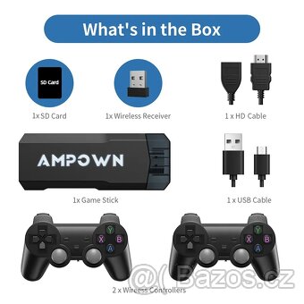 HDMI bezdrátová herní konzole (game stick)– 52.000+ her - 3