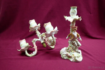 Figurální, zámecký svícen - Německo - 3