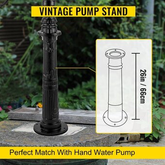 Vintage stojan pro ruční stojanovou pumpu - 3