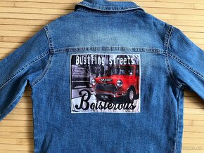 Luxusní džínová bunda s detaily vel.146 - 3