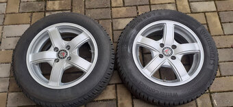 Renault - zimní hliníková kola 15" s TPMS - zánovní pneu - 3