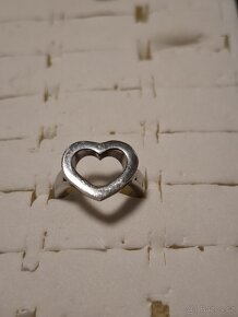 Ocelový prsten srdce - 3