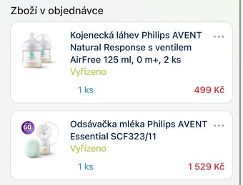 Philips avent odsávačka mateřského mléka + zásobníky - 3