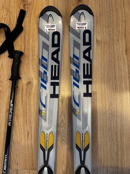 lyže HEAD 163mm + lyžarské hole - 3