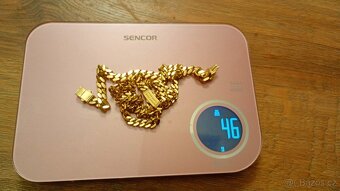 Zlatý set řetěz a náramek 46,17 g - 3