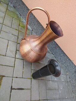 MĚDĚNÝ DŽBÁN NA KVĚTINY - 3