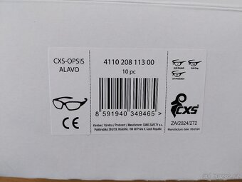 Brýle ochranné , čiré,CXS OPSIS ALAVO - 3