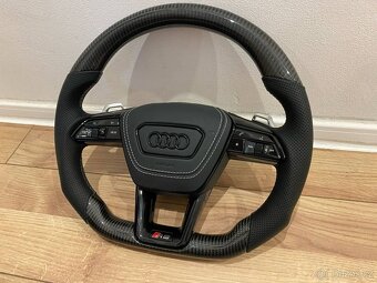 AUDI VOLANT KARBONOVY s AIRBAGOM A6 A7 C8 Q8 S8 SQ8 E-TRON - 3