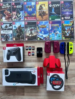 Hry Nintendo Switch Joycon SD karty a další věci - 3