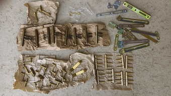 Dveřní mosazná klika, dveřní a okenní kování, obrtlíky - 3