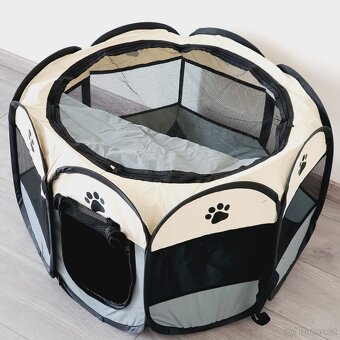 Velká skládací ohrádka pro psy 114x114x58 cm - nové - 3