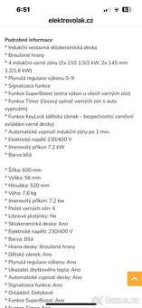 Indukční varná deska Mora - 3