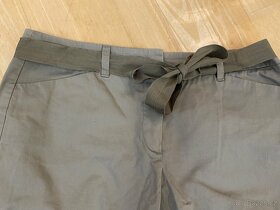 Khaki zelené  plátěné kalhoty vel. 38 zn. Taifun - 3