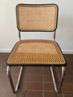 6 x originální konzolová židle THONET S 32 V vídeňská proutě - 3