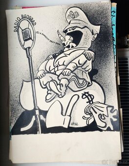 Politické karikaturi z výstavy roku 1952 - 3