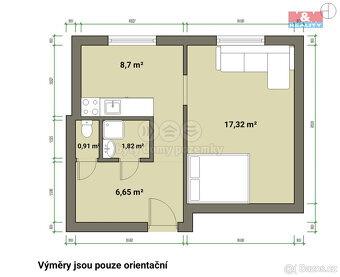 Prodej bytu 1+1, 38 m², Chodov, ul. Revoluční - 3
