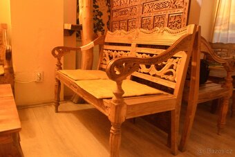 Masivní teakový nábytek – stylový komplet - 3