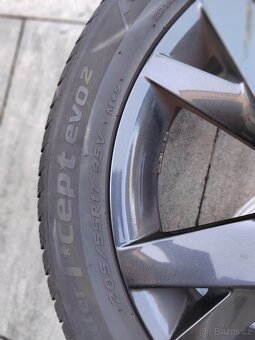 Zimní kompletní Alu kola 205/55 R17 95V Hankook - 3