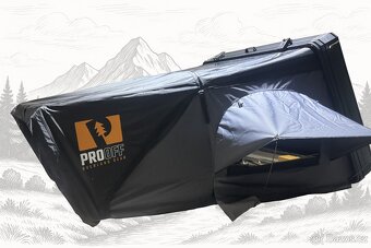 Střešní stan celohliníkový PROOFF Rila + předstan s podlahou - 3