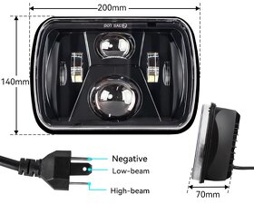 Hlavní led světlomety Jeep YJ, XJ, MJ - více typů - 3