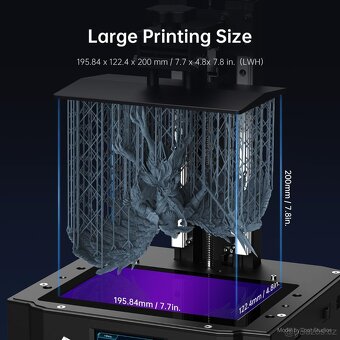 3D resin (SLA) tiskárna Anycubic X 6Ks - 3