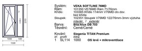 Plastová okna trojsklo Veka Softline 76MD - 3