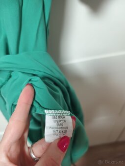 Krásné nové zelené šaty uni 38-40 - 3