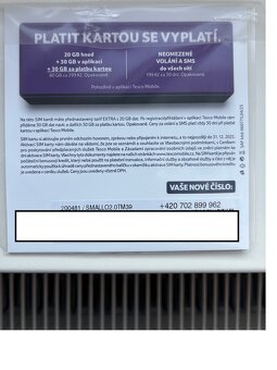 SIM karta s tarifem EXTRA s 20GB dat (max 80GB) - 3