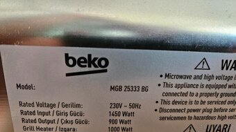 Mikrovlnná trouba BEKO MGB 25333 BG - 3
