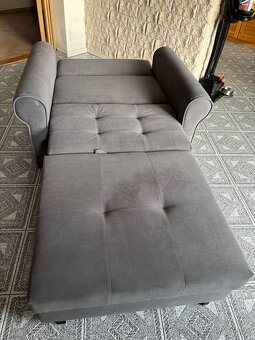 Nové Křeslo Clivia Silver rozkladací - 3