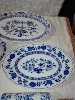 Porcelánové nádobí motiv cibulák zn. foto 12 kusů - 3