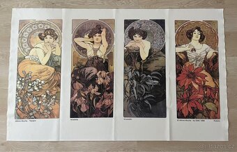 Bavlněný panel Alfons Mucha - 3