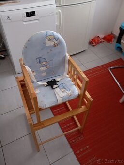Dětská dřevěná židlička rozkládací židlička - 3