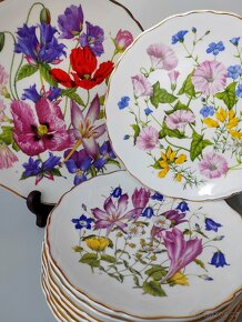 Vynikající sada anglických porcelánových talířů Royal Albert - 3
