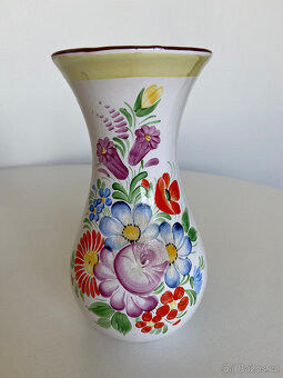 Keramická váza, vázička, chodská keramika. 20,2 cm. - 3