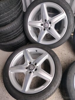 4ks alu disky MB AMG 5x112 R18 pneu dvojrozmer - 3