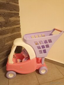 Little Tikes Cozy nákupní vozík růžovo-fialový - 3