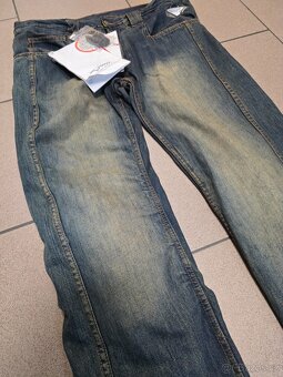 Pánské rifle /džíny na motorku s kolenními chrániči vel. 36 - 3