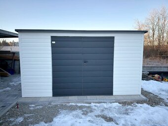 Plechová garáž domek 4x3 v barvě RAL | GARAGEKING - 3