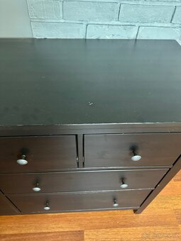 komoda IKEA Hemnes černo hnědá - 3