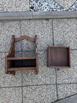 Dřevěná polička na zeď - 3