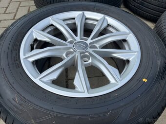 4x zánovní alu disky 5x112 R17, letní pneu 80% - 3